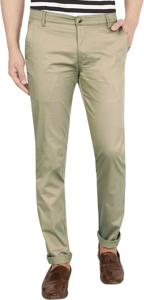 Men Cotton Blend Chinos
