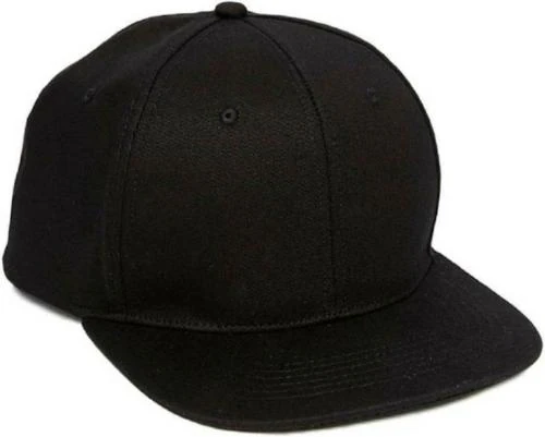 Babji Men Black Cotton Plain Hip Hop Cap