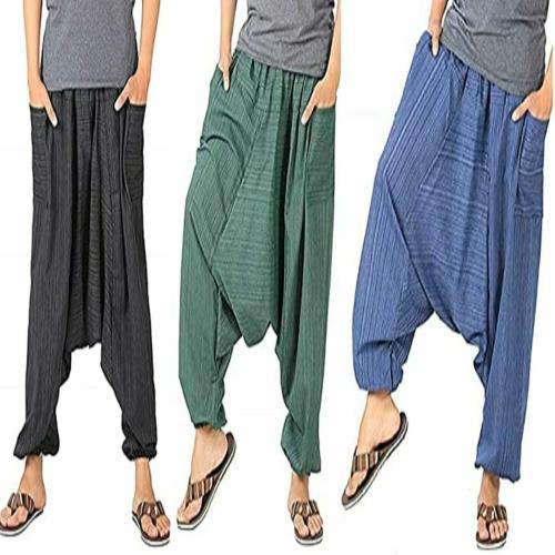 MILLION STORE Combo of 3 Men's Harem Pant for Yoga,Casual and Nightwear