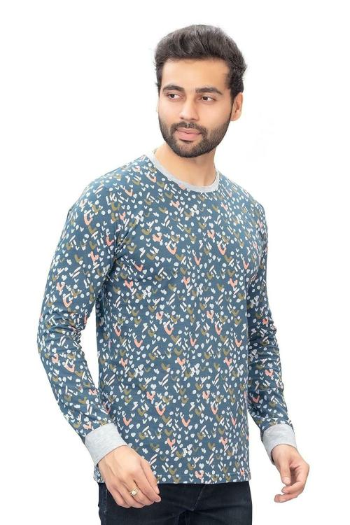 Buy CKL Fit Full Sleeve Printed Men's Slim TShirt XL Online at Best