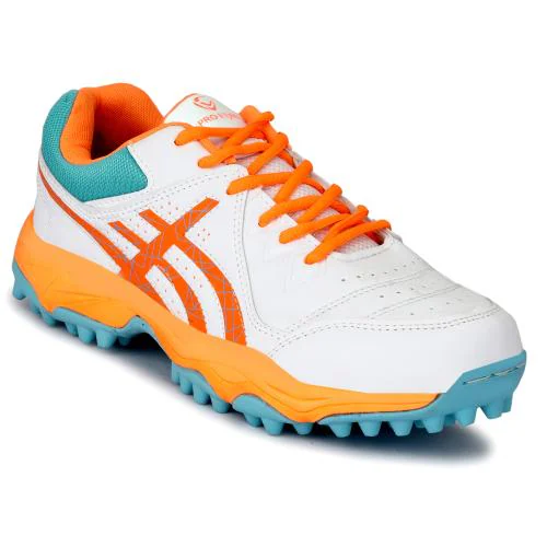 Buy PRO KVH Men's Rubber Spike Cricket Shoes (Orange) Online at Best