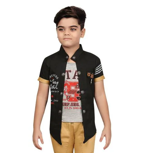 Buy FOREVER YOUNG BOYS JACKET WITH ATTACHED TSHIRT Online at Best