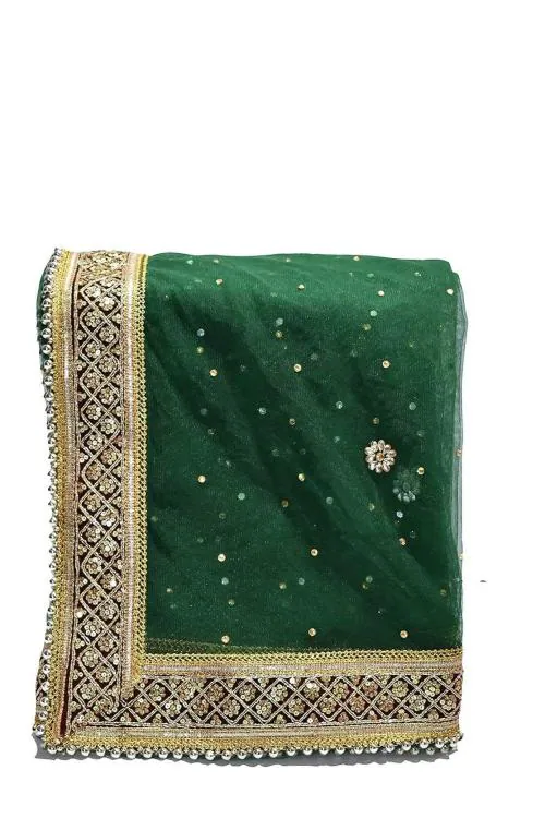 Wedding & Bridal Dupatta Store Women Red Embroidered Dupatta