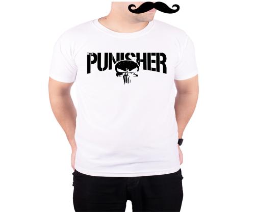 Mooch Wale The Punisher White Quick-Dri T-shirt For Men - White, M