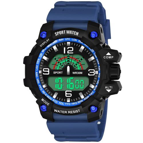 Shocknshop Digital Black Dial Watch for Men and Boys