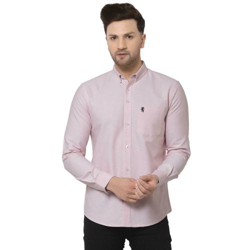 Red Tape Men Pink Solid Shirt
