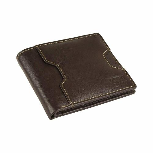 DCENT KRAFT Men Leather Wallet, Genuine Leather RFID Protected Casual Brown Leather Wallet For Boys
