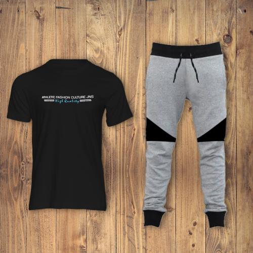 BINAYAK Men's Sports T-Shirt and Track Pants Combo - Athletic Performance Apparel