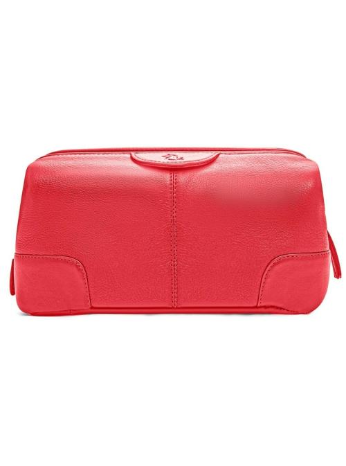 Kara Multipurpose Obama Portable Toiletry Kit Genuine Leather Unisex Pouch for Travelling Shaving Kit or Makeup Cosmetic Kit Organizer