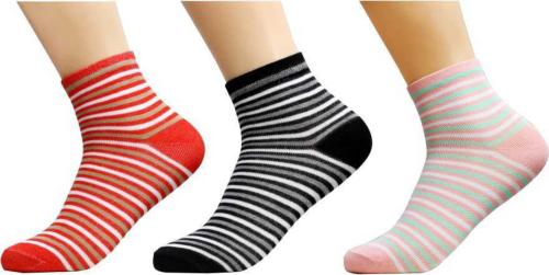 SOFTLOFT Men And Women Yellow, Black, Pink Terry Cotton Ankle Length Socks, 15-16 Years (Pack Of 3)