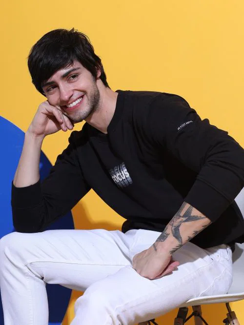 HEATHEX Men Focus Crew Neck Relaxed Fit Cotton Fleece Sweatshirt