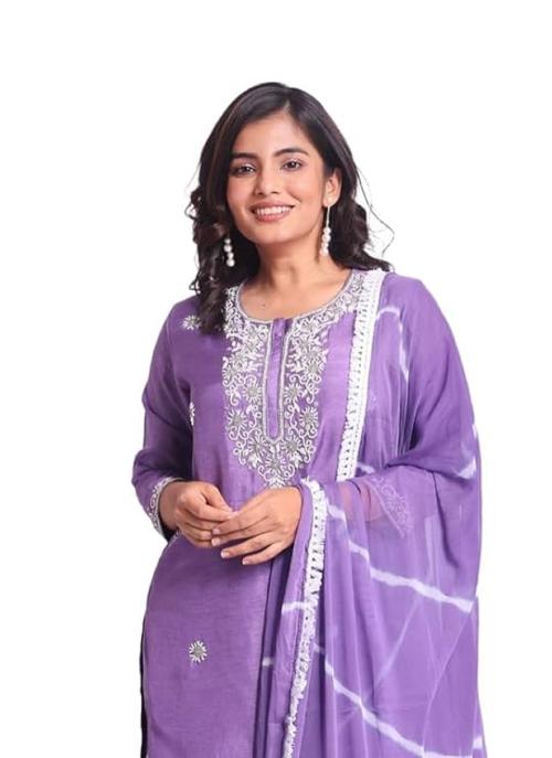 ORAT Aviva Dorian Silk Hand emboidered Kurta Set