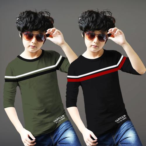 Tarsier boys full sleeve printed tshirt pack of 2