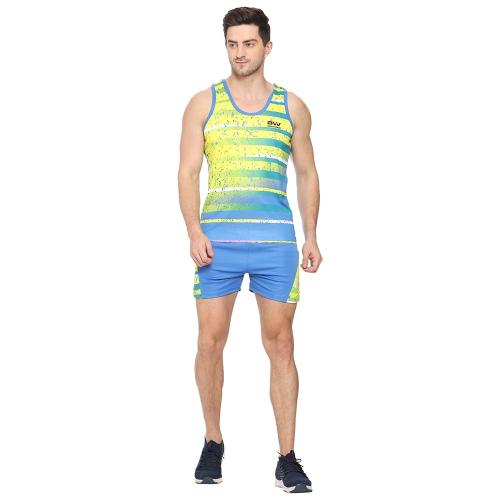Beatwide Men's Track And Field Jersey Set | Running Sandow Set PMC Polyester Mix Running Kit And Running Sandow Set -Workout Set, Gym Wear, Running Wear, Running Track Suits For Men's(Royal Blue))