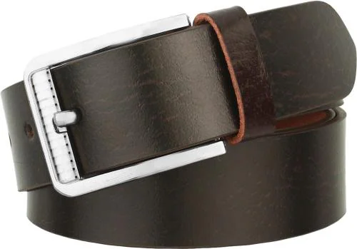 Samtroh Brown Genuine Leather Formal Belt For Men - 28