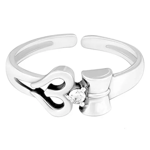 Giva Sterling Silver One Size Giva 925 Sterling Oxidised Om Shiva Ring