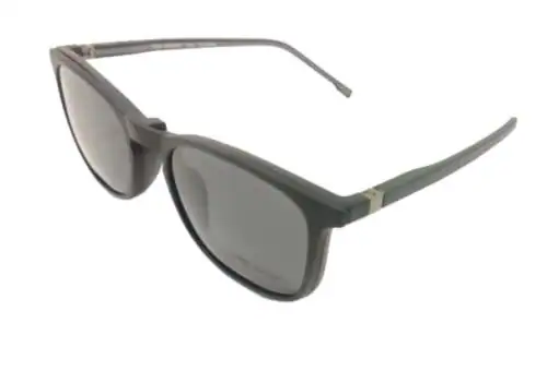 Rsinc Rectangular Sunglass cum spectacle frame with 3 magnetic attachment