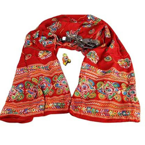 KKC -KIANA DRESSES Women Embroidered Cotton Blend Dupatta