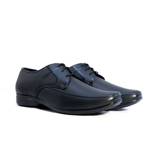 SKY STEPS Men's Casual Formal Office Wear Shoe Synthetic Leather Formal Lace Up Lightweight Shoe for Men Ideal (Color:-Black ,Size:-8)