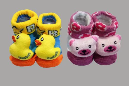 Kids Socks Born Baby Socks (0-6 Months) Pack Of 2