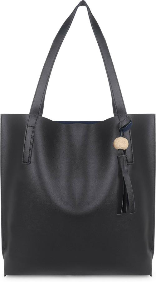 Element Cart Black Pu Tote For Womens