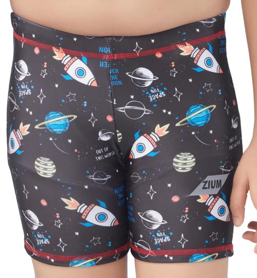 ZIUM 4 Way Lycra Swimshorts for Kids Boys Swim Jammer Swimsuit Quick Dry Sun Protection Swimming Trunks