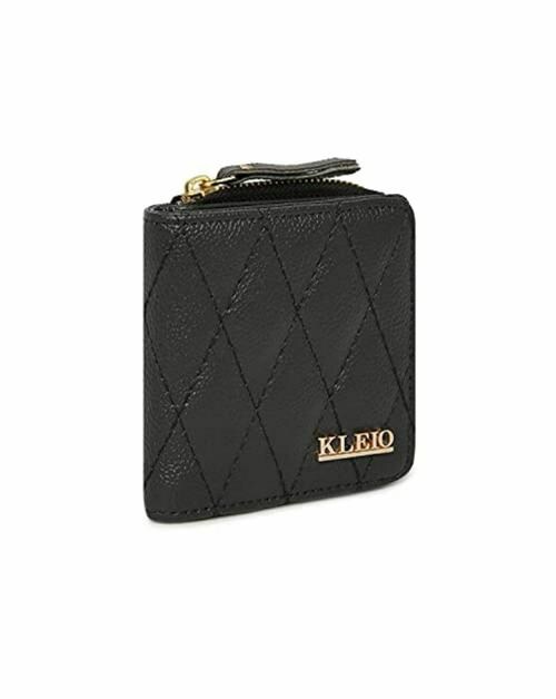 Buy Kleio Black Faux Leather Women's Wallet Online at Best Prices in