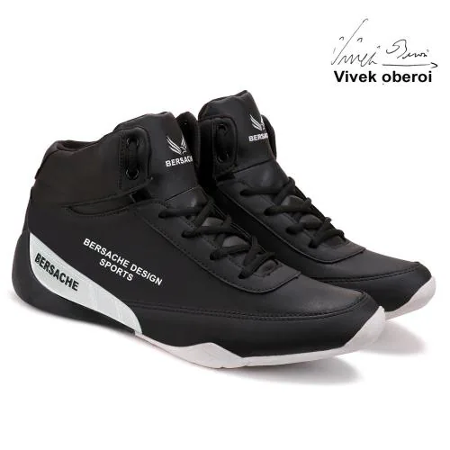 Bersache Casual Shoes For Men Walking , Sneakers ,Loafers, Canvas casual shoes for Men Black