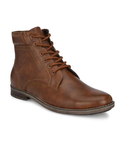 El Paso Men'S Tan Pro Guard Ankle Casual Boots