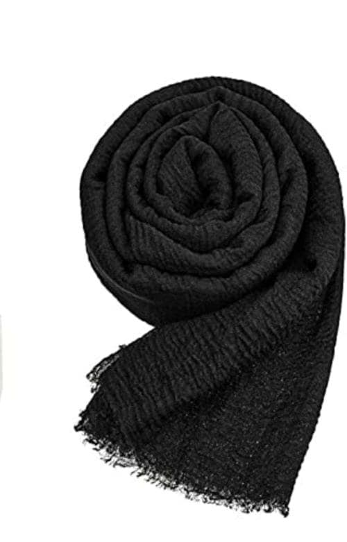 ICW Women's Premium Wrinkle Ironless Crinkled Cotton Summer Scarf Stoles Shawl head scarves for girls (Pack Of 1)