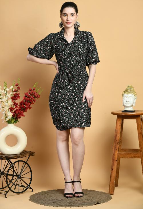 Buy Elanmate Women ALine Dress Black Color Dress Online at Best Prices in India JioMart.