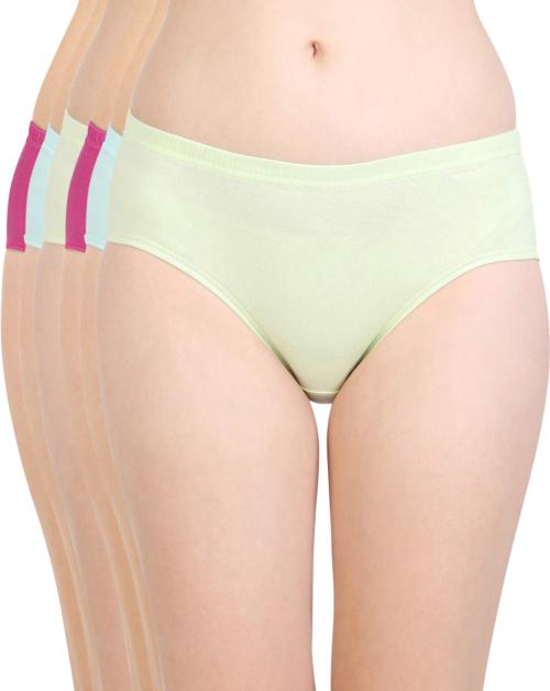 Bodycare women's combed cotton assorted Hipster Panty Pack of 6 ( 2C-D )