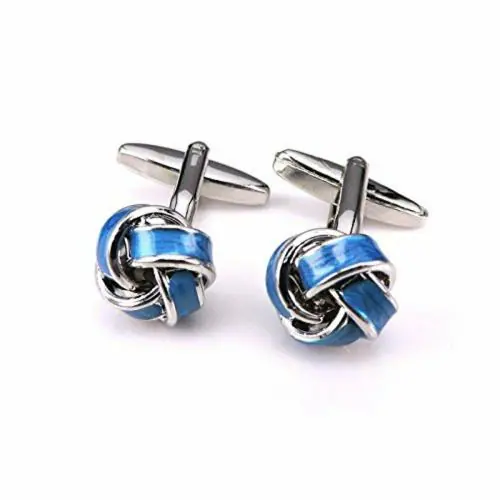 Buy TIEPIN Cufflinks Button Silver with Set for Men Office Corporate