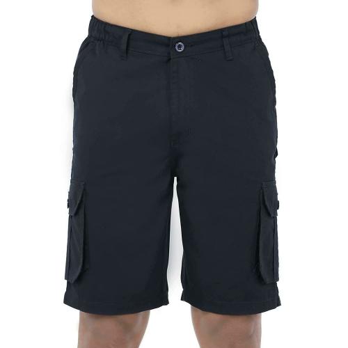 Kam Garments Men Navy Cotton Solid Shorts (32)