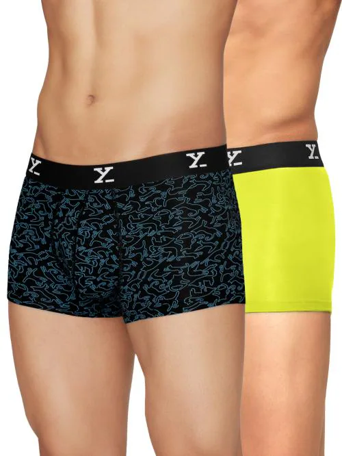 XYXX Pack of 2 Intellisoft Micro Modal Ace Men Trunks