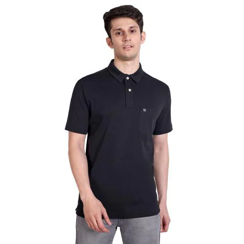 ONE SKY Polo Neck Tshirt Black For Men XXXL Size