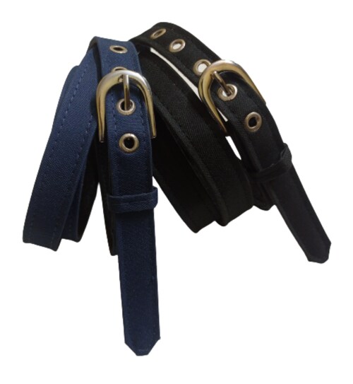 Justin dustin Women Plus size Long Large Big Size Denim Material Belts Combo Slim Skinny Formal Black Blue