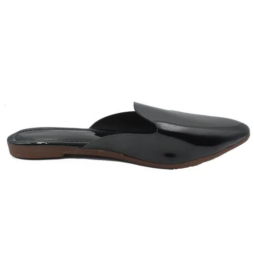 Rajeraj Women Black Flat