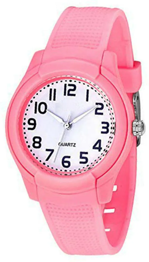 Time Up Analog White Watch For Boys And Girls