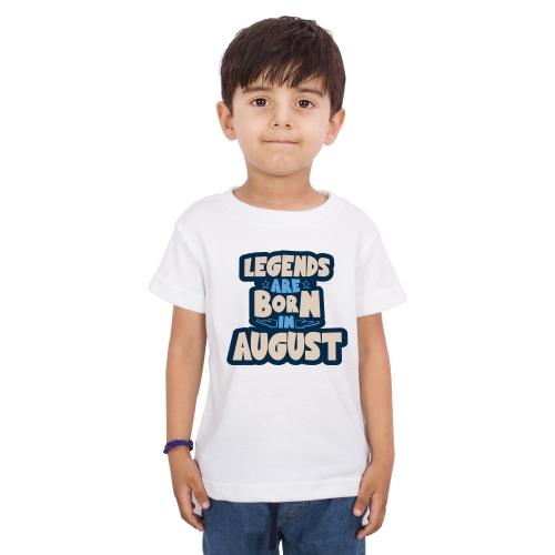 LIMIT Fashion Store - Legends Are Born In Months Kids T-SHIRT (August) (5-6 Years) (Boys)