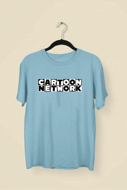 Prabhashini Cartoon Network 100% Cotton Premium Unisex Printed Tshirt (Light Blue)