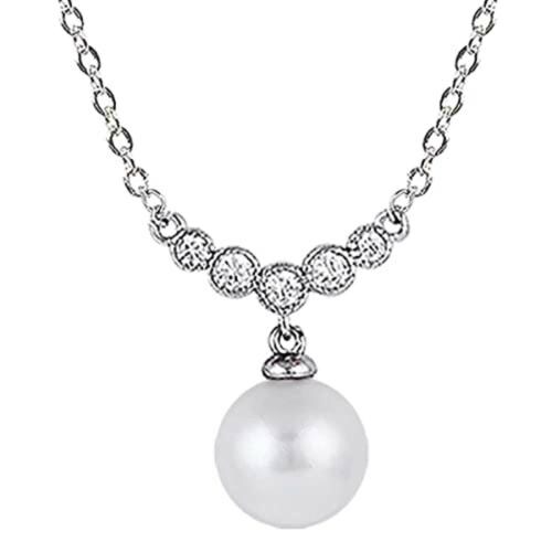 Giva Sterling Silver Minimal Pearl Necklace For Women