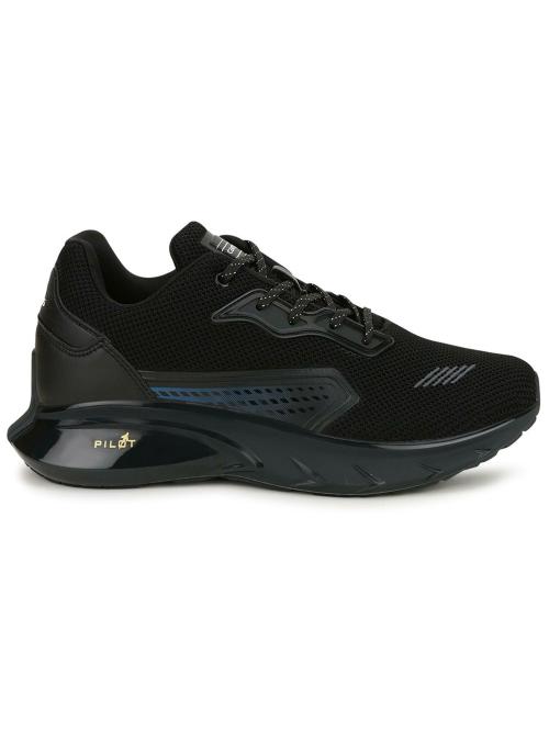 Campus PILOT-3 Black Men's Running Shoes