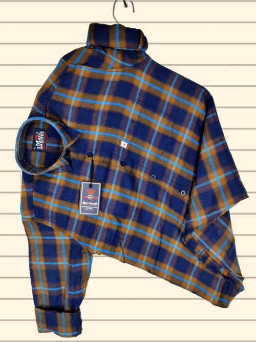 Marc Laurent Men Regular Fit Checkered Cut Away Collar Casual Shirt