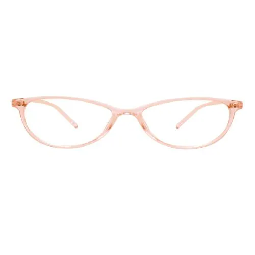 Small Pink Transparent Cateye Blue Light Blocking Computer Glasses for Women/Girls (AG2476PK)