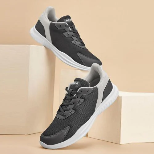 AVANT Men's Luxe Walking Shoes-D.Grey/White - UK 11