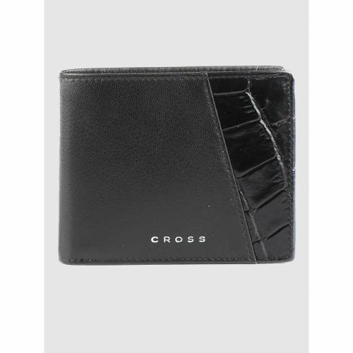 Cross Seneca Bi Fold Coin Black Leather Men Wallet