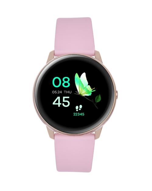 French Connection R3 ( Color : Pink ) Touch screen Unisex Metal case Smartwatch with Heart rate & Blood pressure monitoring,upto 10 days active battery life (R3-C)