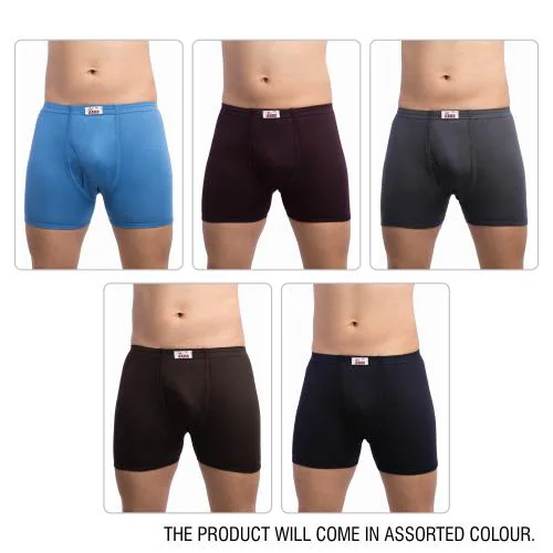 VIP Leader Men's Assorted Cotton Fine Pack of 5 Trunk