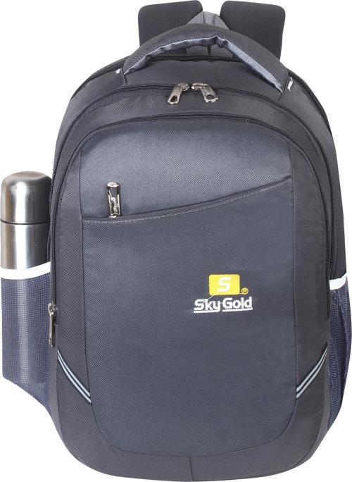 Buy Sky Gold Grey Denim Laptop Backpack, 30 L Online at Best Prices in